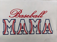 MAMA Baseball Applique