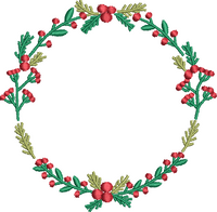 Holly Wreath Monogram 4