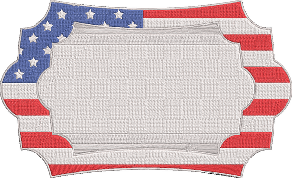 4th of July - Part2 - Label 2 Embroidery Design