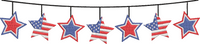 4th of July - Part2 - stars bunting Embroidery Design