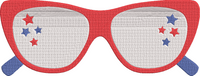 4th of July - Part2 - sunglasses 2 Embroidery Design