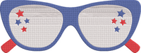 4th of July - Part1 - sunglasses 3 Embroidery Design