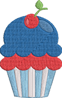 4th of July BBQ - Cupcake2 Embroidery Design