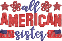 4th of July Word Art - 10 Embroidery Design