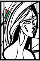 Abstract Portrait Coloring Pages Vol 1 - 2 Coloring Page