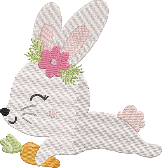 Adorable Easter Bunny - 16 Embroidery Design