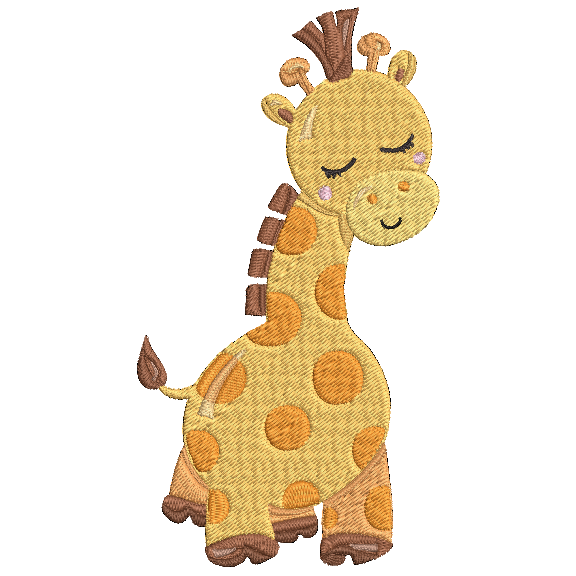 Adorable Giraffes - Giraffe5 Embroidery Design