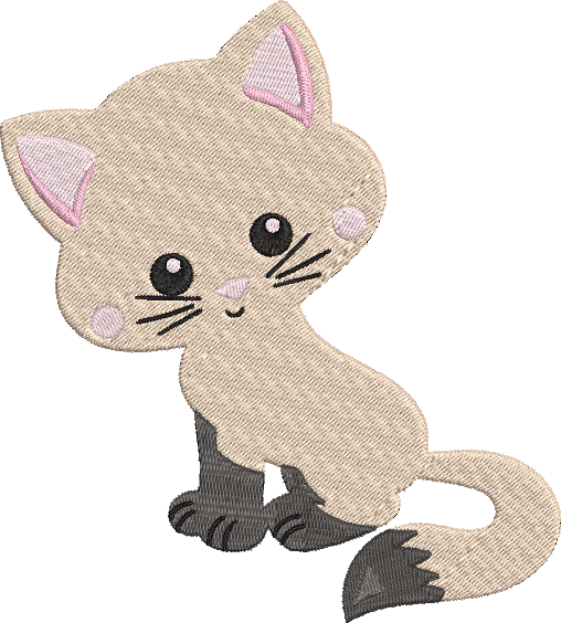 Adorable Kitties - 3 Embroidery Design