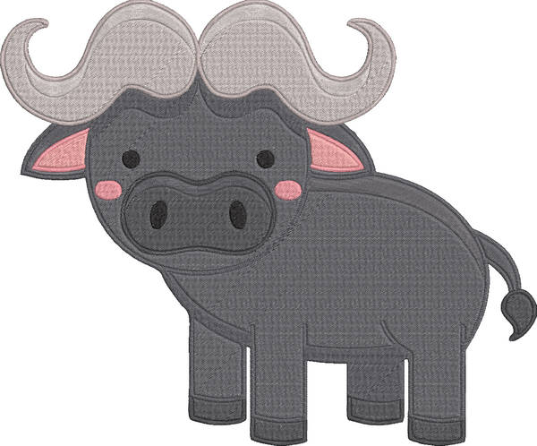 African Safari - Buffalo Embroidery Design