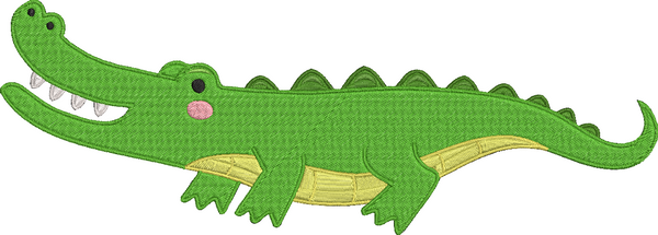 African Safari - Crocodile Embroidery Design