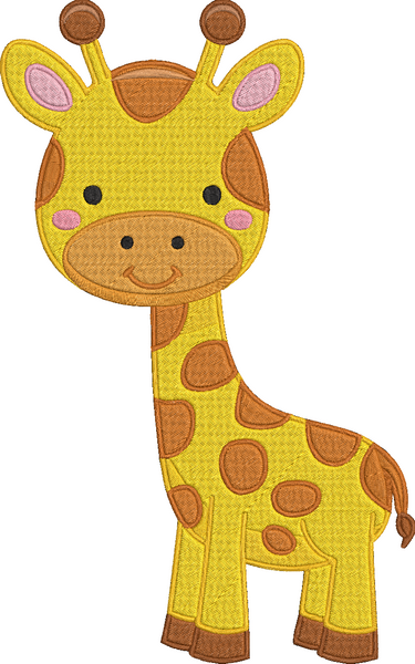 African Safari - Giraffe Embroidery Design