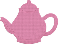 Alice in Wonderland - Tea Pot Embroidery Design