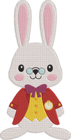 Alice in Wonderland - White Rabbit Embroidery Design
