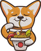 Animal Noodles - Corgi Embroidery Design