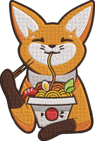 Animal Noodles - Fox Embroidery Design