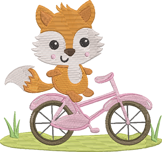 Animal Bicycle - 2 Embroidery Design