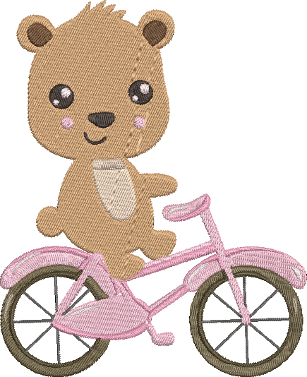 Animal Bicycle - 4 Embroidery Design