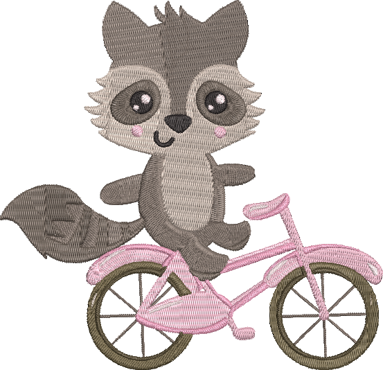 Animal Bicycle - 5 Embroidery Design