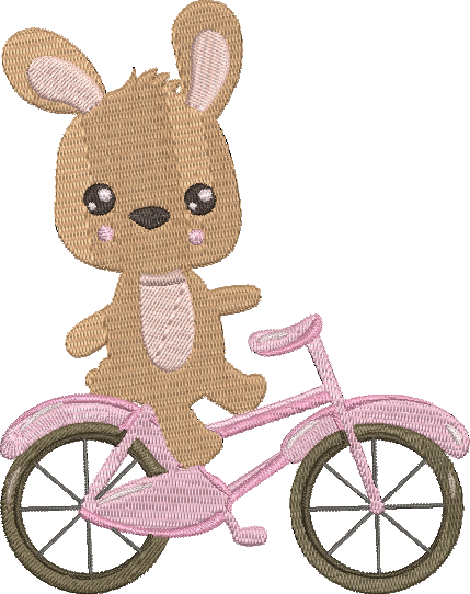 Animal Bicycle - 7 Embroidery Design