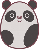 Animal Easter Eggs2 - Panda Embroidery Design