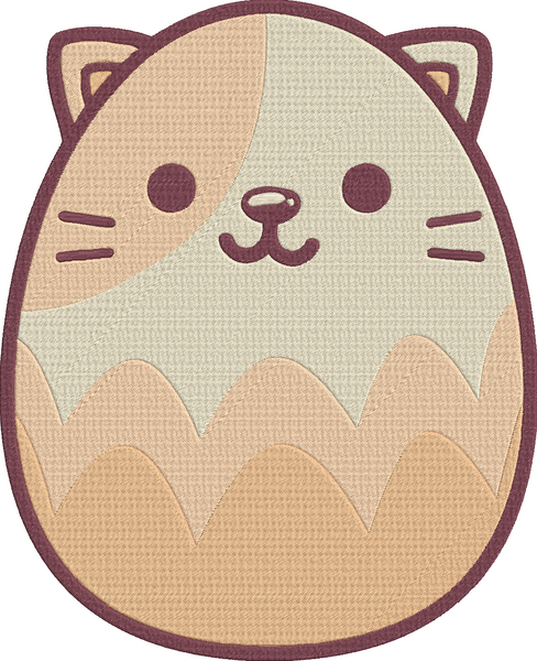 Animal Easter Eggs - Cat Embroidery Design