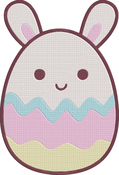 Animal Easter Eggs - Rabbit Embroidery Design