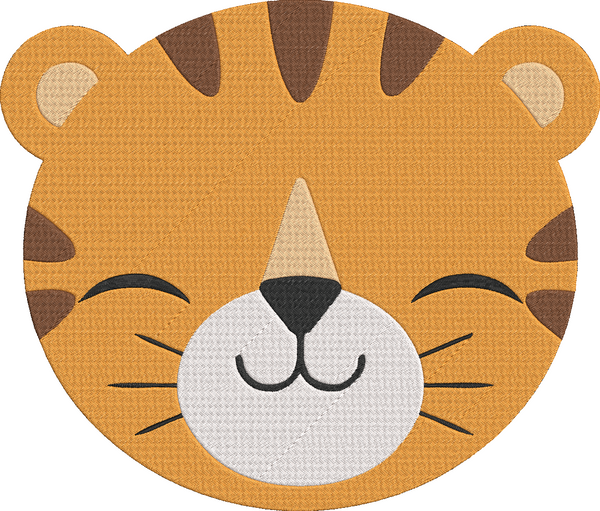 Animal Faces - Tiger 2 Embroidery Design