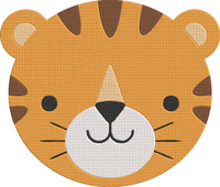 Animal Faces - Tiger Embroidery Design