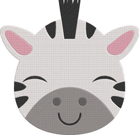 Animal Faces - Zebra 2 Embroidery Design