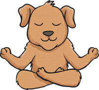 Animal Yoga - yoga dog Embroidery Design