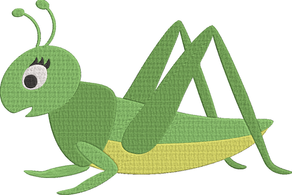 Animals 1 - grasshopper Embroidery Design