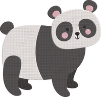 Animals 1 - panda3 Embroidery Design
