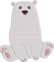 Animals 2 - Polarbear Embroidery Design