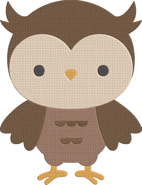 Animals A to Z2 - Owl Embroidery Design