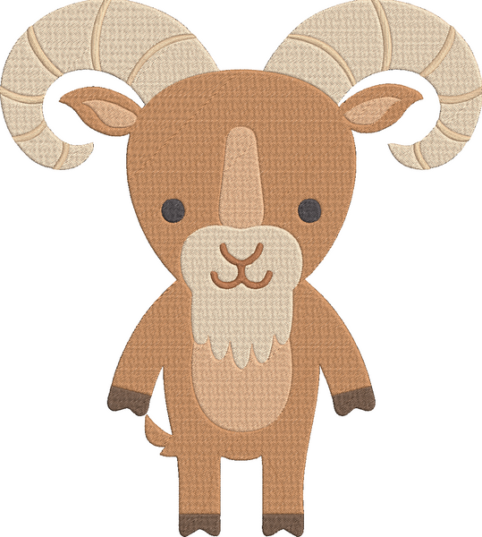 Animals A to Z2 - Urial Embroidery Design