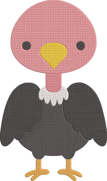 Animals A to Z2 - Vulture Embroidery Design