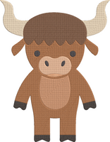 Animals A to Z2 - Yak Embroidery Design