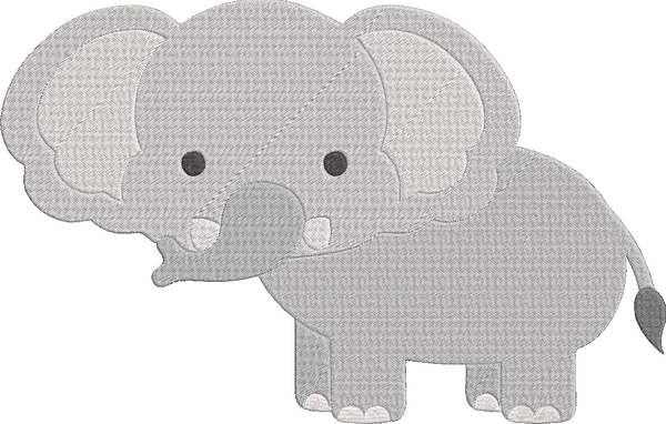 Animals A to Z - Elephant Embroidery Design