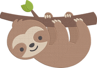Animals A to Z - Sloth Embroidery Design