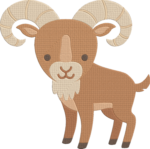 Animals A to Z - Urial Embroidery Design