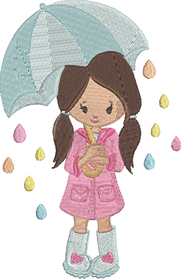 April Showers - 13 Embroidery Design