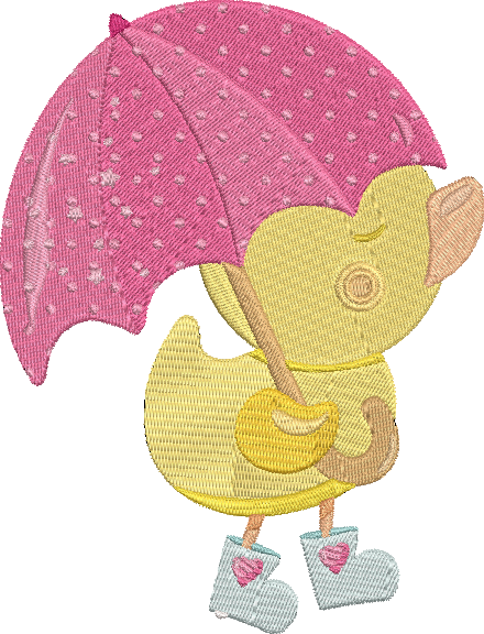 April Showers - 17 Embroidery Design
