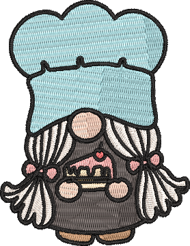 Baker Gnomes - 2 4x4 Embroidery Design