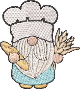 Baker Gnomes - 3 4x4 Embroidery Design