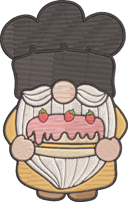 Baker Gnomes - 5 5x7 Embroidery Design