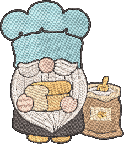 Baker Gnomes - 7 5x7 Embroidery Design
