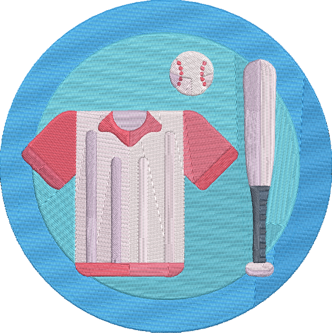 Baseball Icons - 35 Embroidery Design
