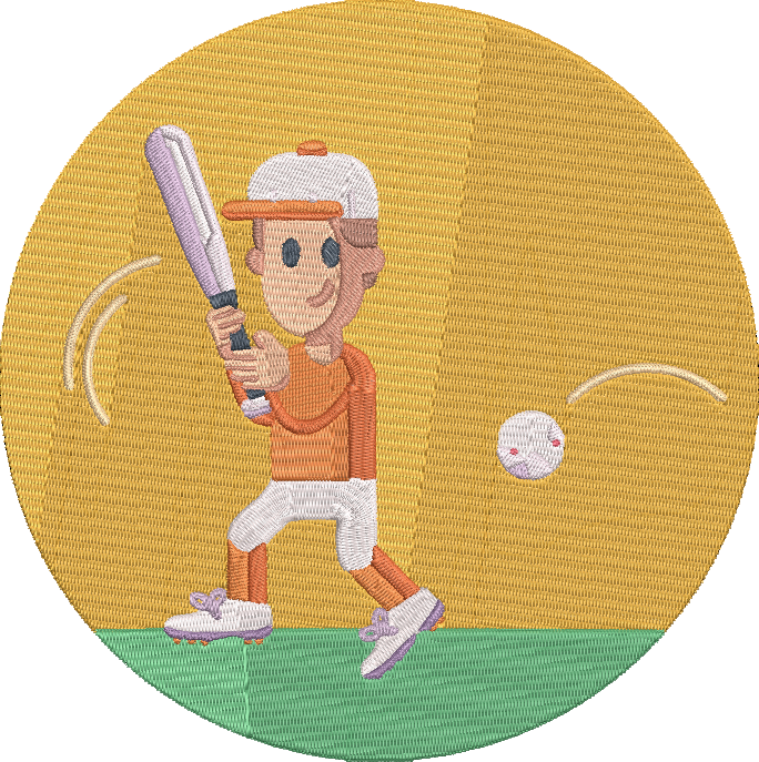 Baseball Icons - 4 Embroidery Design