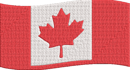 Canada - Canada Flag 1 Embroidery Design