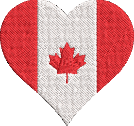 Canada - Canada Flag 6 Embroidery Design